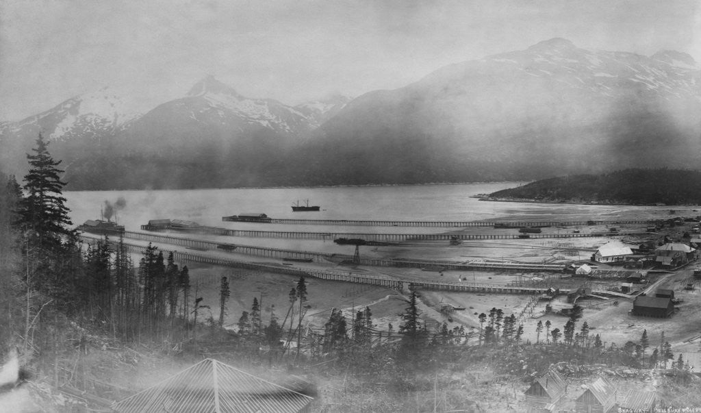 Detail of Piers in Skagway by Anonymous