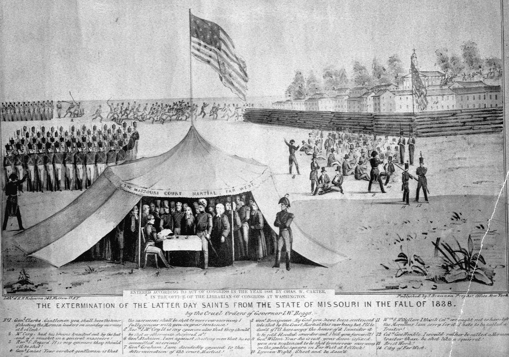 Detail of Expulsion of Mormons From Missouri by Anonymous