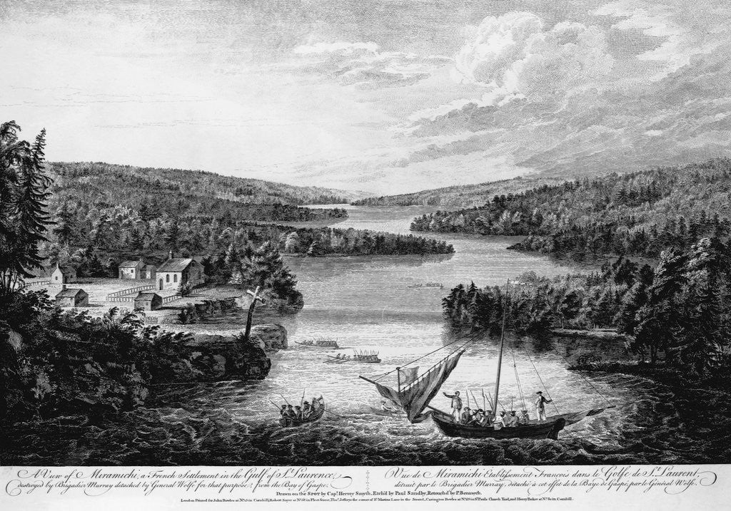 Detail of Miramichi Settlement on the Gulf of Saint Lawrence by Paul Sanby After Drawing by Captain Hervey Smyth