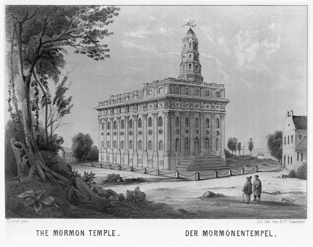 Detail of Mormon Temple in Nauvoo, Illinois by Anonymous