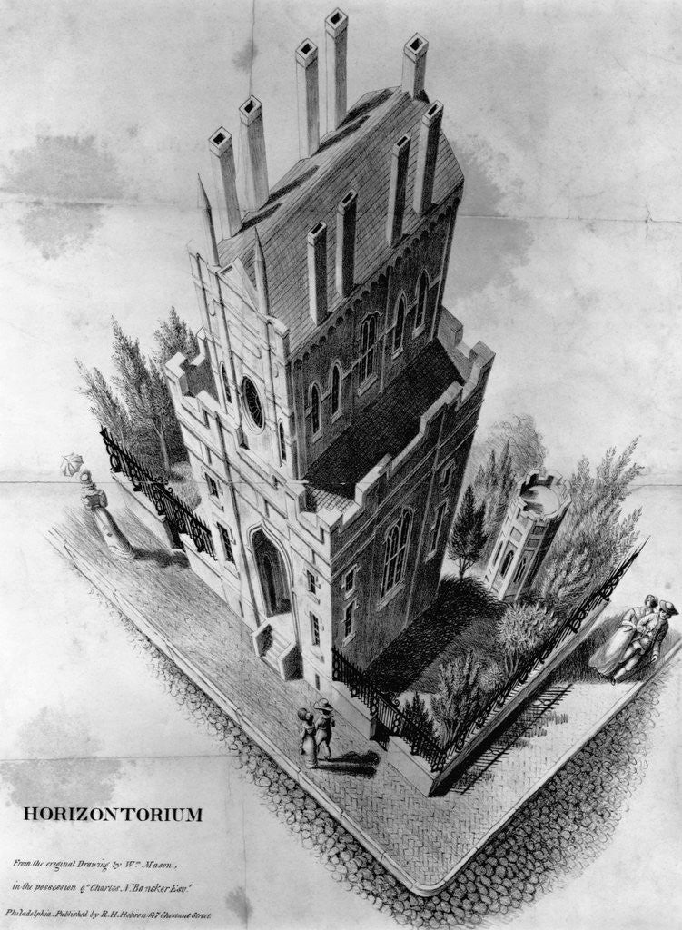 Detail of Aerial Perspective Over Church by Corbis
