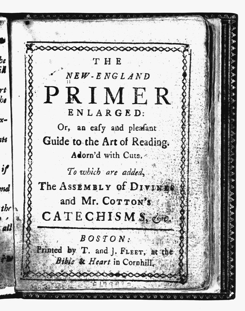 Detail of Title Page of New England Primer by Anonymous