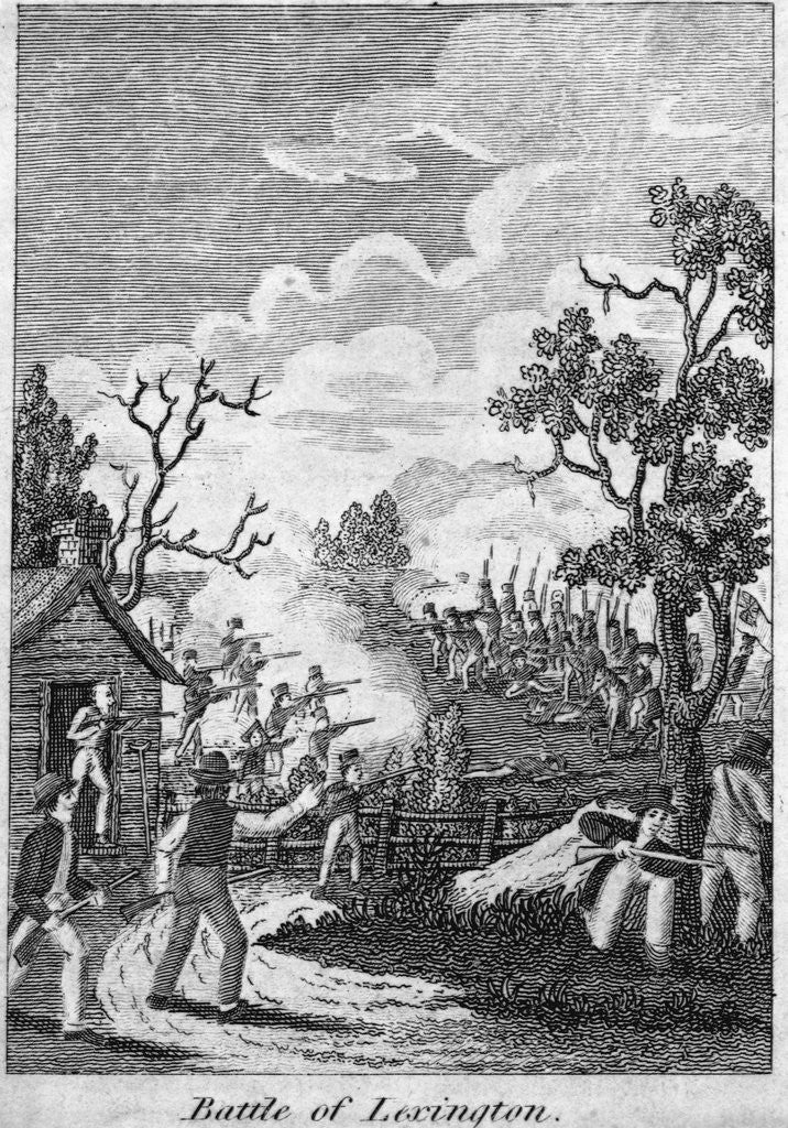 Detail of Battle of Lexington by Anonymous