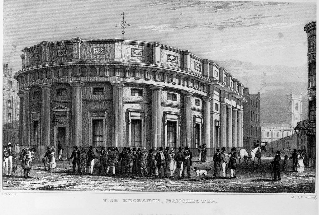Detail of The Exchange in Manchester by Anonymous