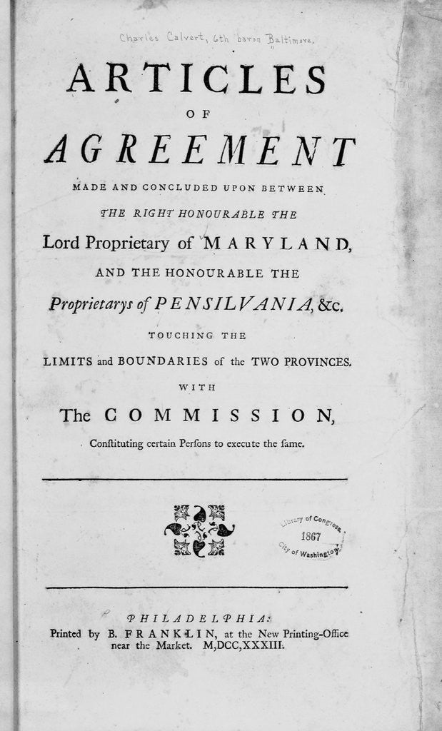 Detail of Title Page Woodcut by Benjamin Franklin of the 