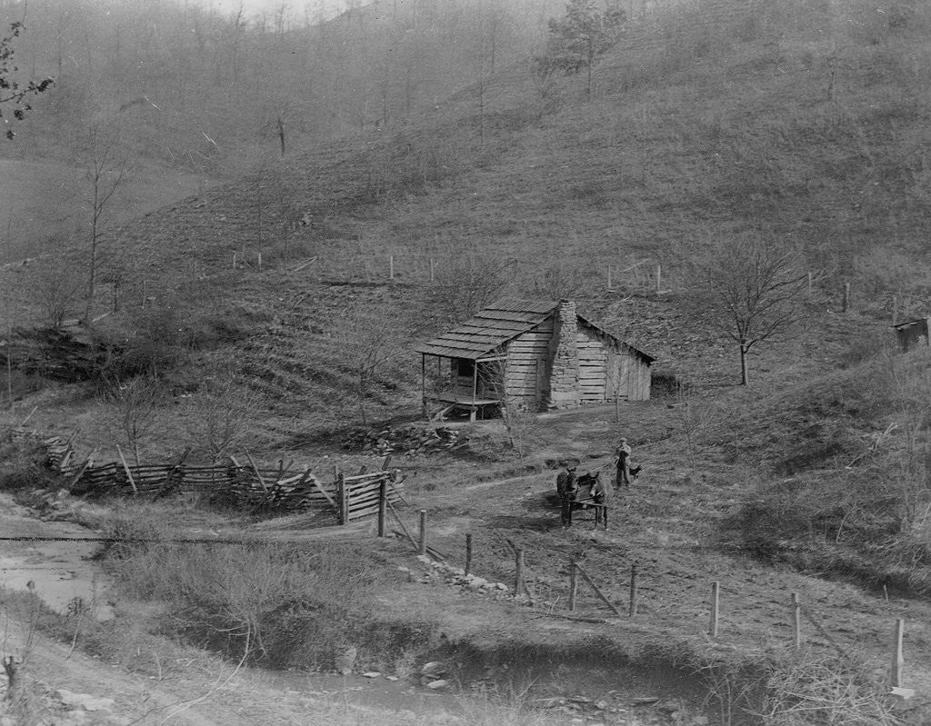 Detail of Kentucky Farmhouse by Anonymous