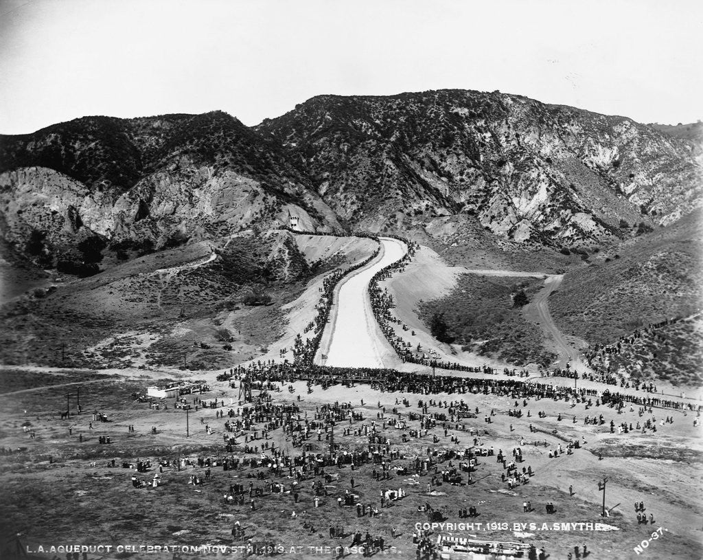 Detail of Opening of the Los Angeles Aqueduct by Corbis