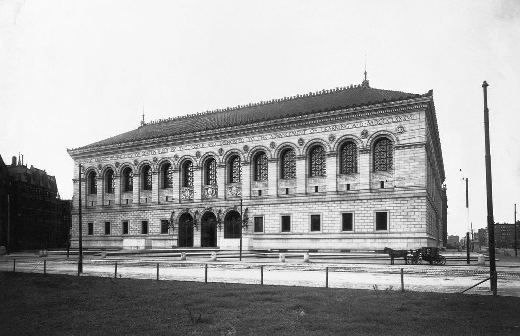 Detail of Boston Public Library by Anonymous