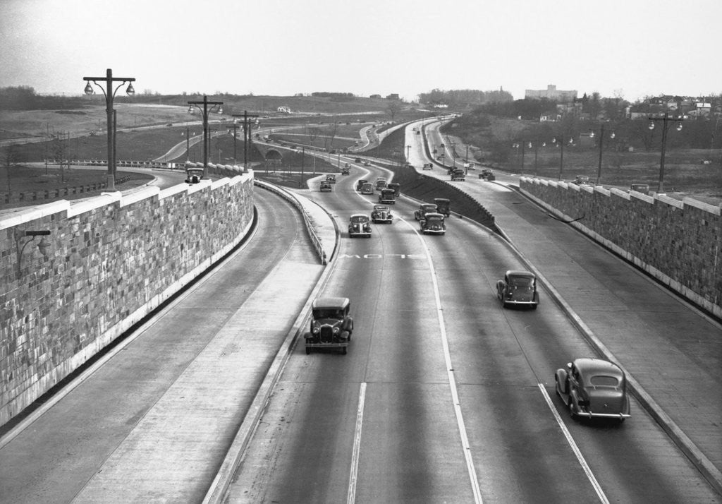 Detail of Junction of Parkways on Long Island by Anonymous