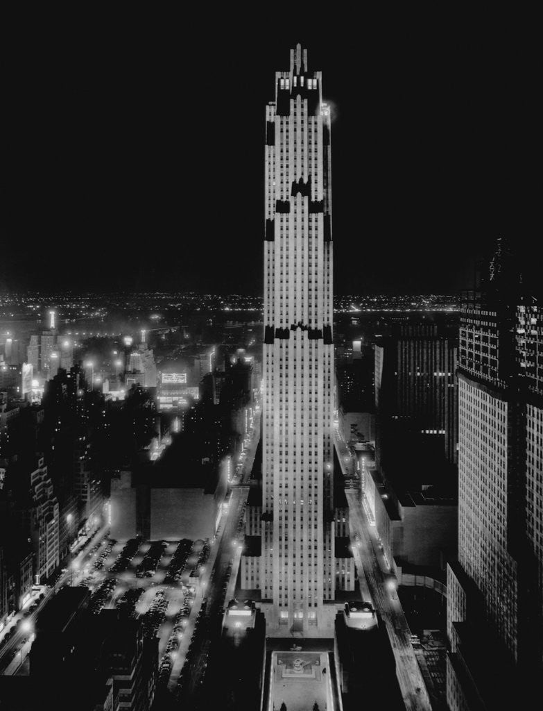 Detail of R.C.A. Building at Rockefeller Center, New York by Anonymous