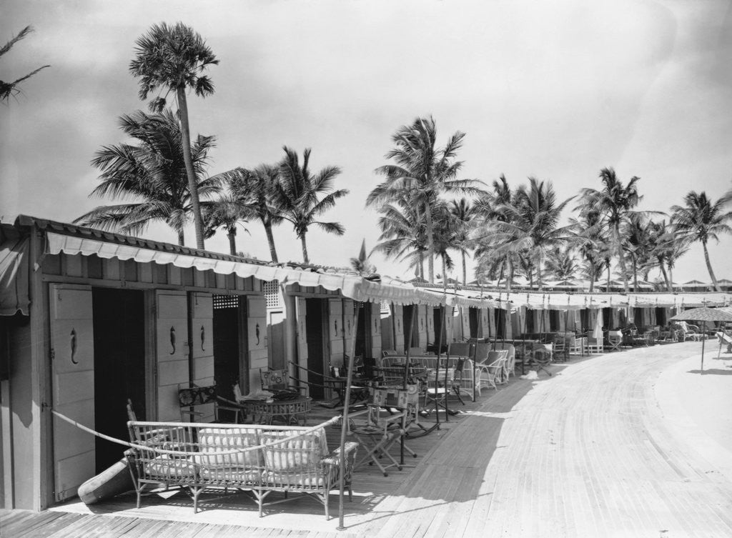 Detail of Boathouses at the Boca Raton Cabana Club by Anonymous