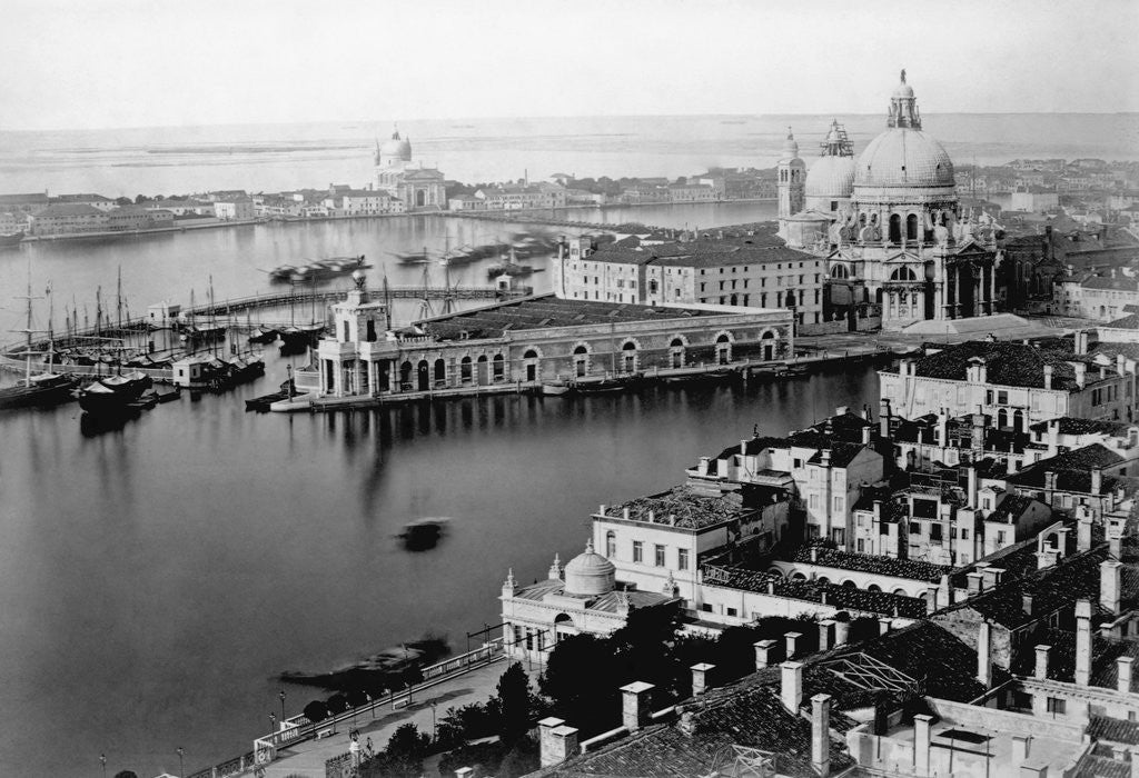 Detail of Venice Canals and the Santa Maria Della Salute by Anonymous