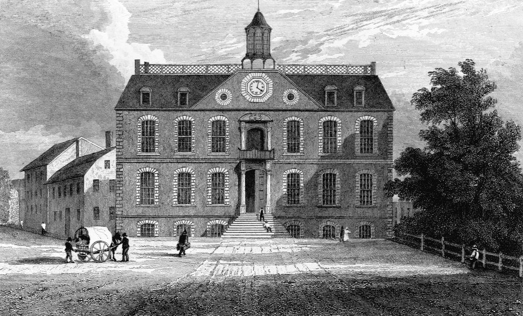 Detail of State House in Newport, Rhode Island Designed by G. Wall