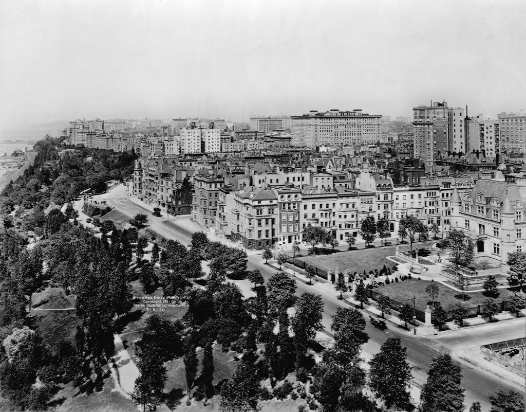 Detail of Overview of Riverside Drive and Riverside Park by Anonymous