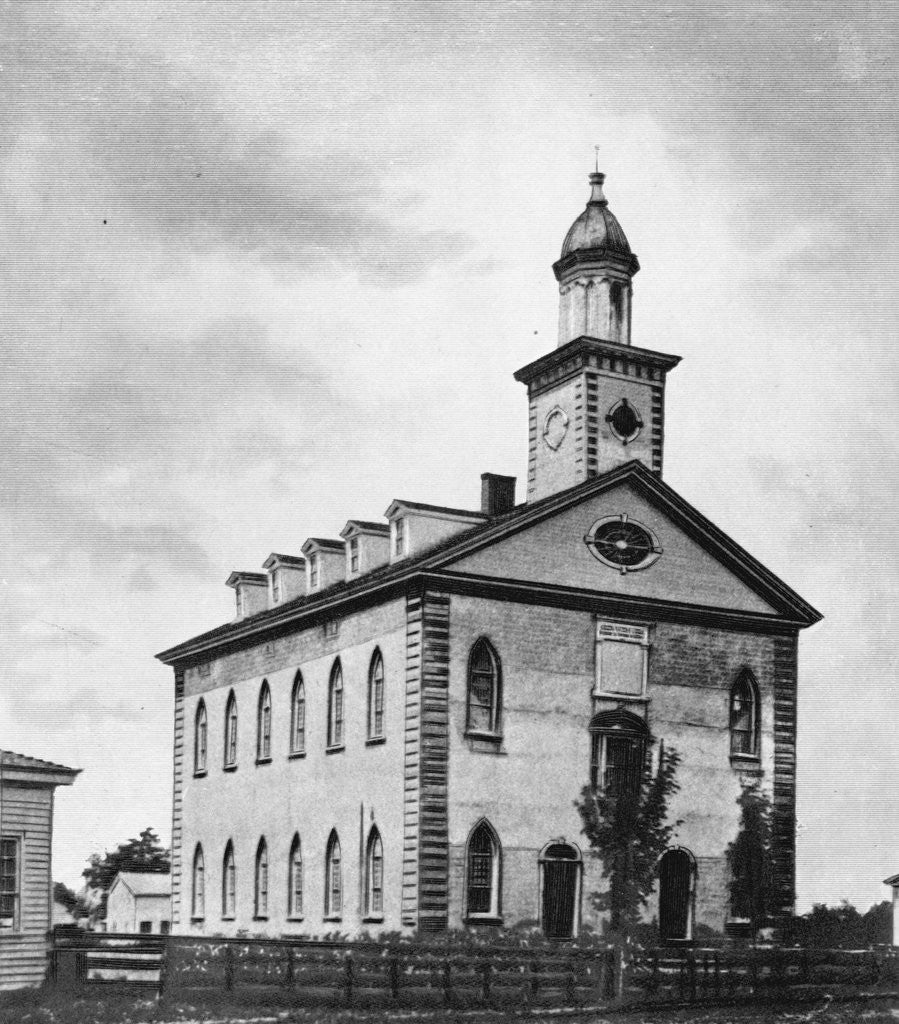 Detail of Mormon Temple in Ohio by Anonymous