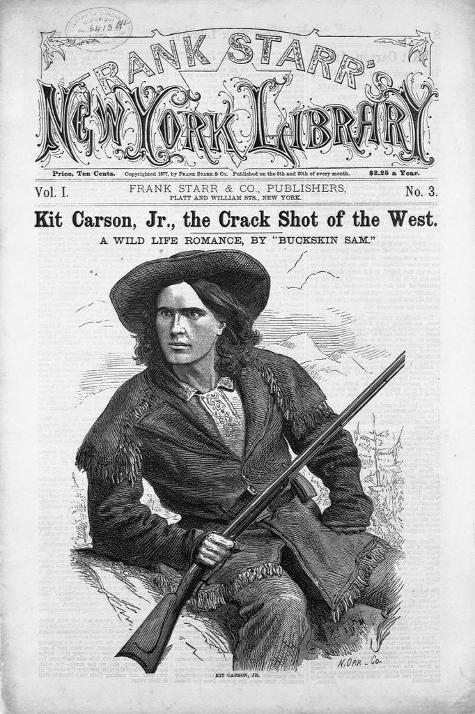 Detail of Kit Carson, Jr., the Crack Shot of the West by N. Orr