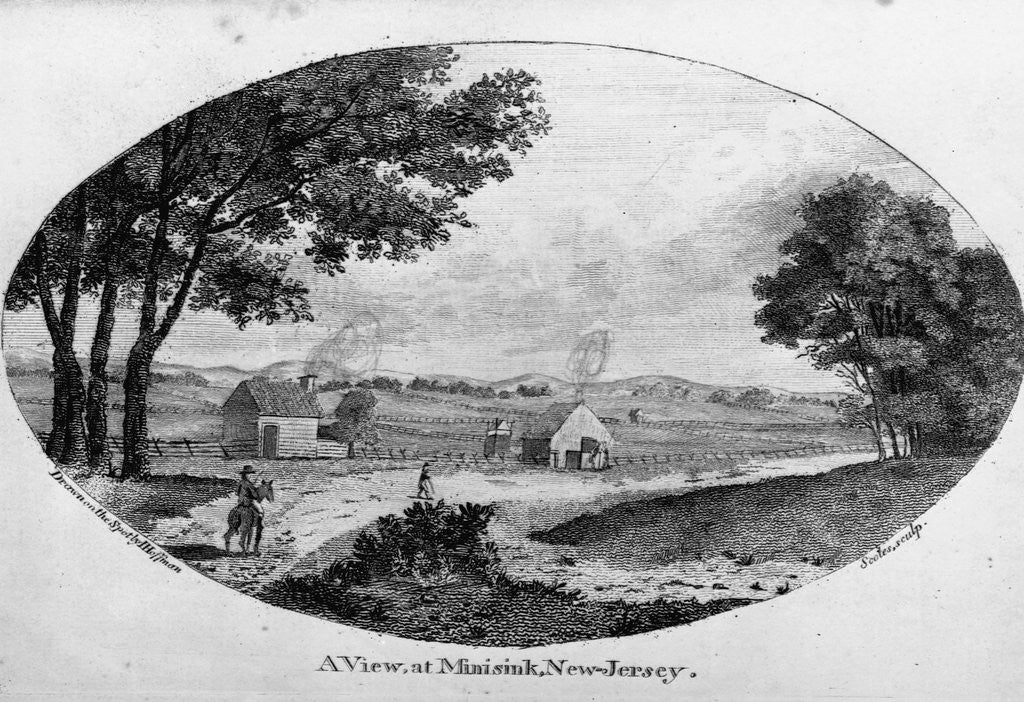 Detail of A View at Minisink, New Jersey by Scoles