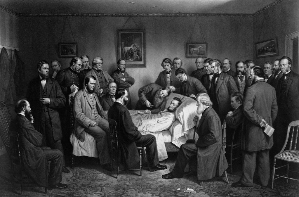 Detail of Death of Lincoln by A. H. Ritchie