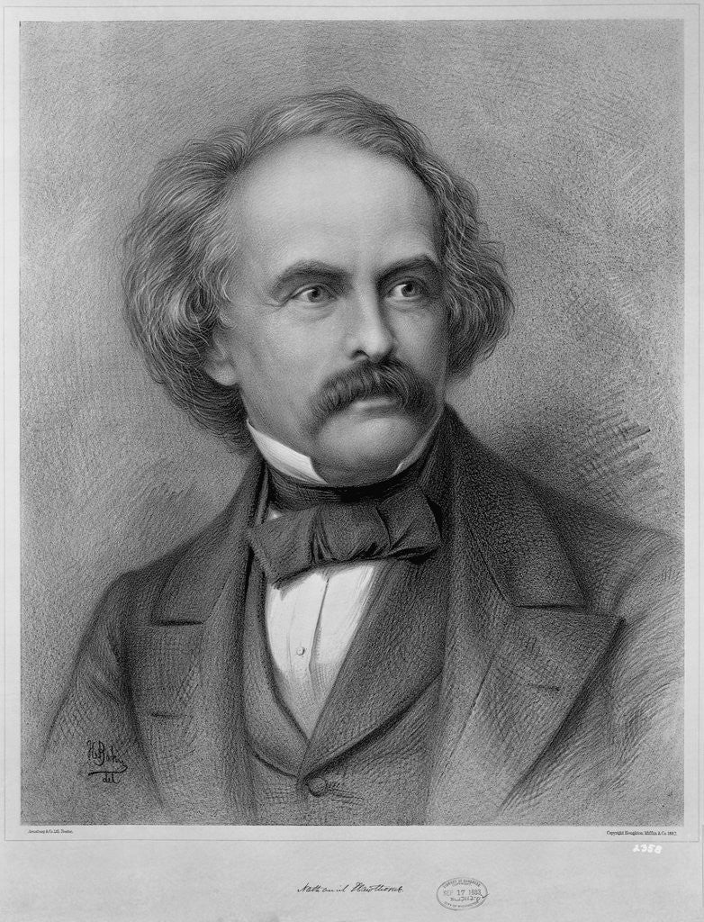 Detail of Author Nathaniel Hawthorne by Anonymous