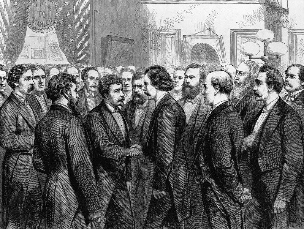 Detail of American Engraving Mr. Stanley's Return to America - His Reception at the Lotos Club, New York by Anonymous