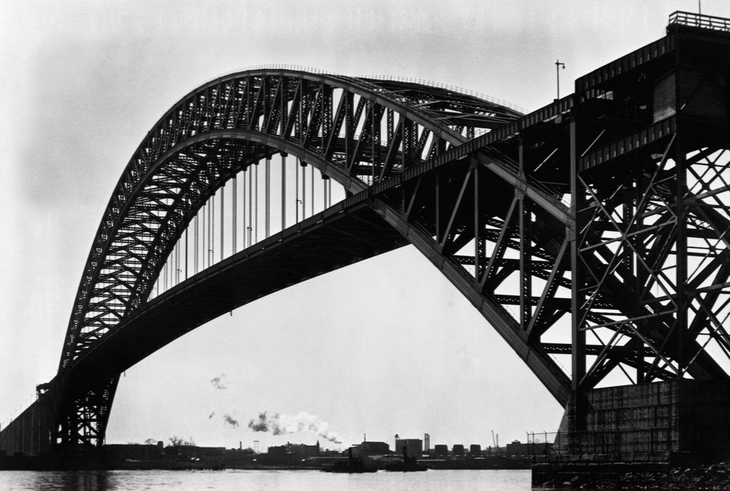 Detail of Hell Gate Arch Bridge, New York by Anonymous