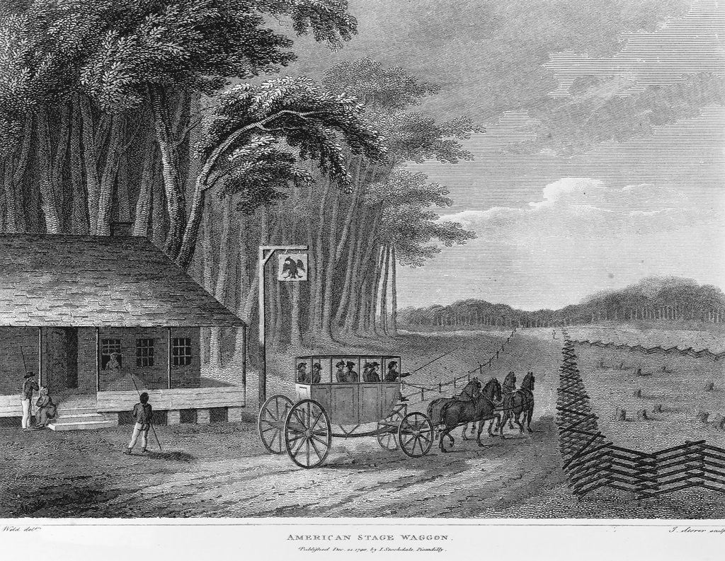 Detail of American Stage Waggon by J. Stoner