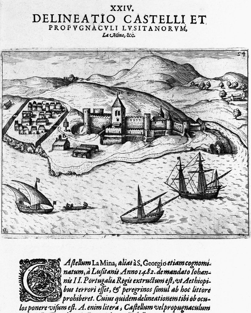Detail of Delineatio Castelli... by Theodor de Bry