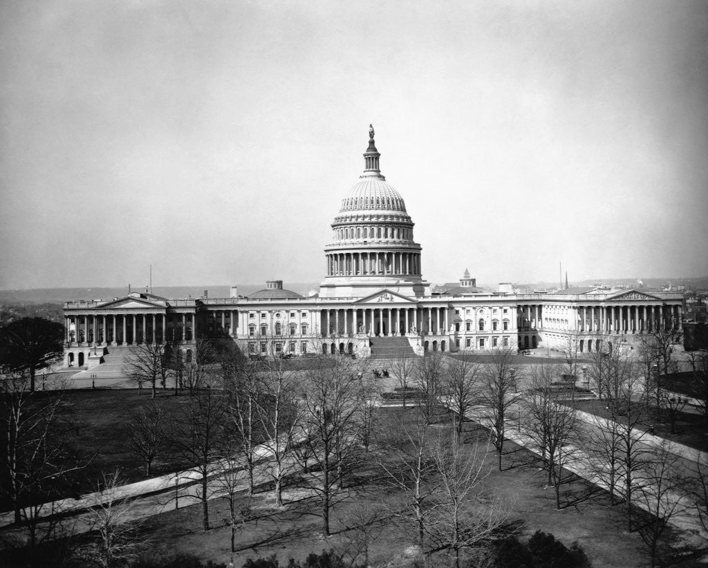 Detail of United States Capitol by Anonymous