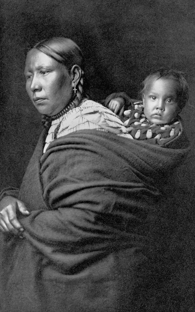 Detail of Mother and Child by Edward S. Curtis