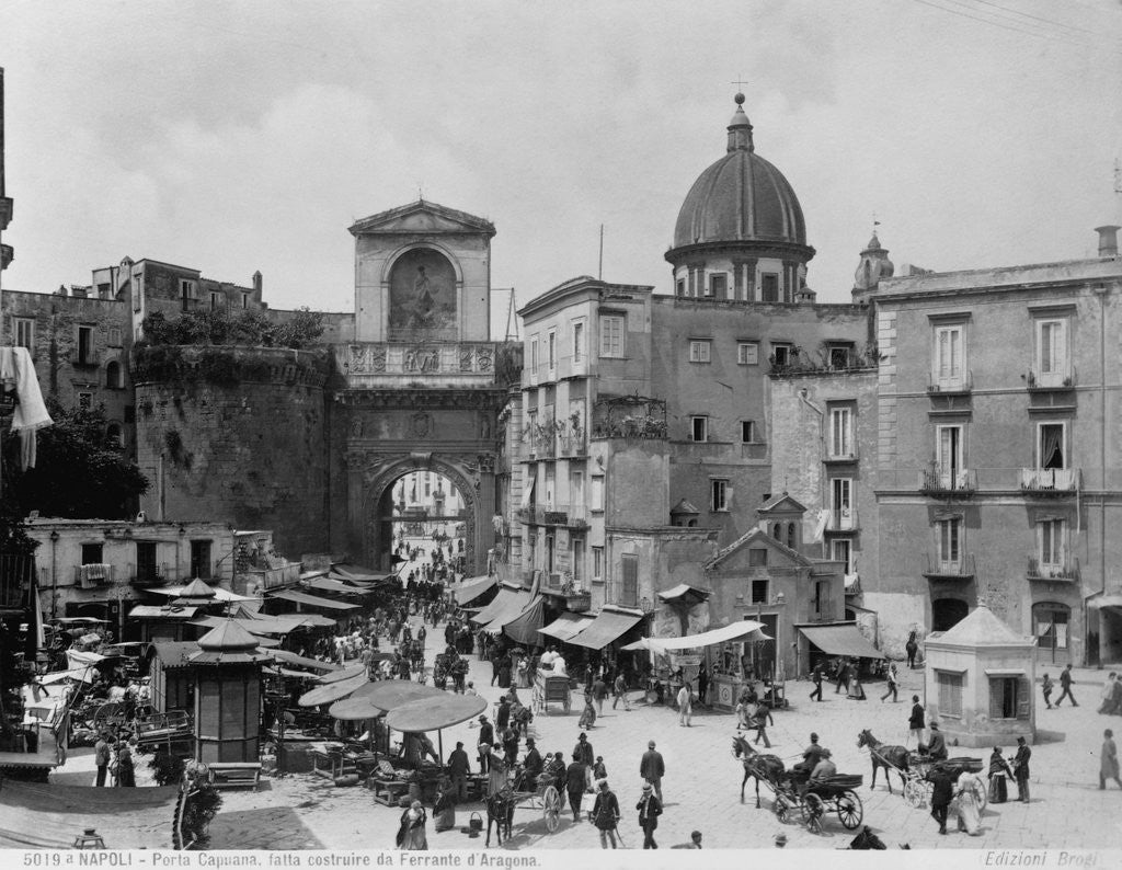 Detail of Naples's Piazza de Nicola by Anonymous