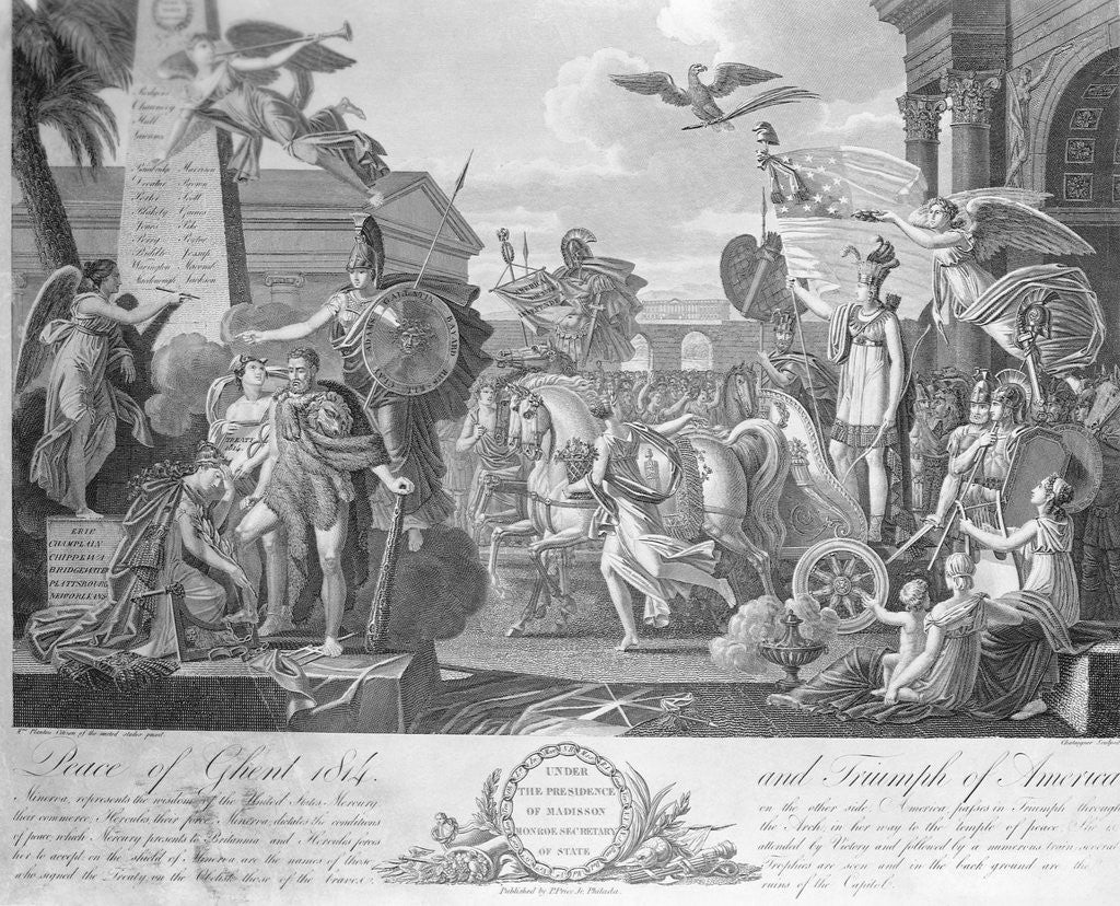 Detail of Peace of Ghent 1814 by Chataigne