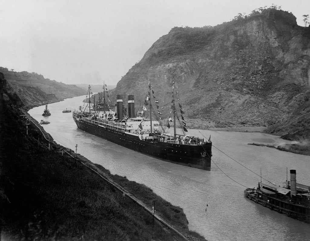 Detail of The S.S. Kronland in Panama by Anonymous