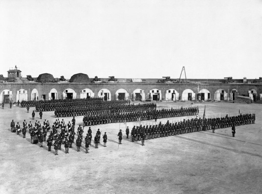 Detail of 48th New York Infantry at Fort Pulaski by Anonymous