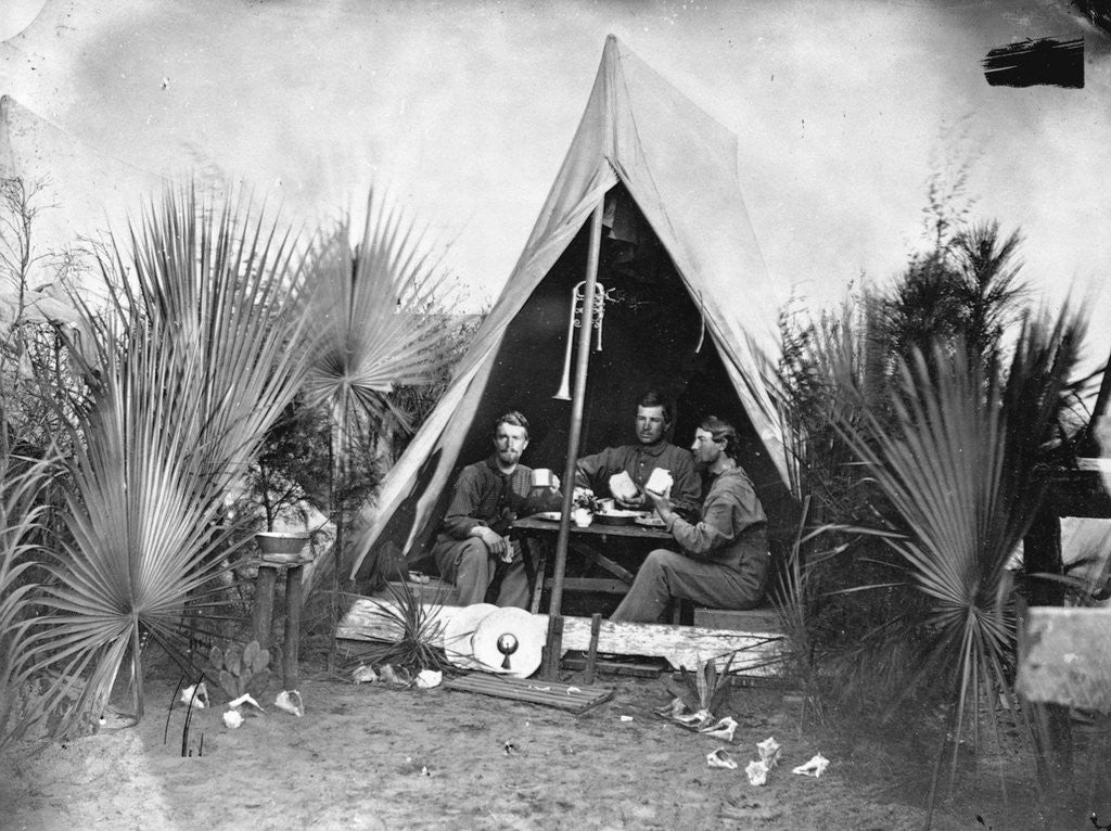 Detail of 3rd New Hampshire Infantry Eating by Anonymous