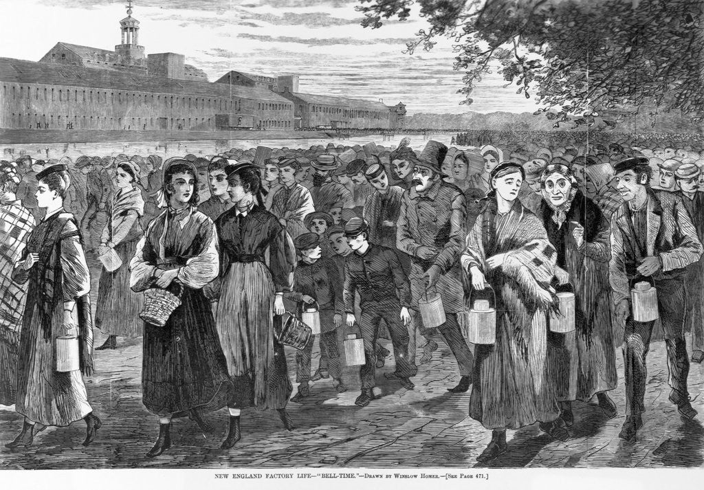 Detail of New England Factory Workers by Anonymous