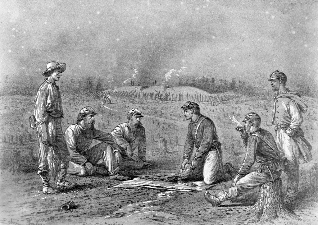 Detail of Pickets Trading Between the Lines Designed by Edwin Forbes