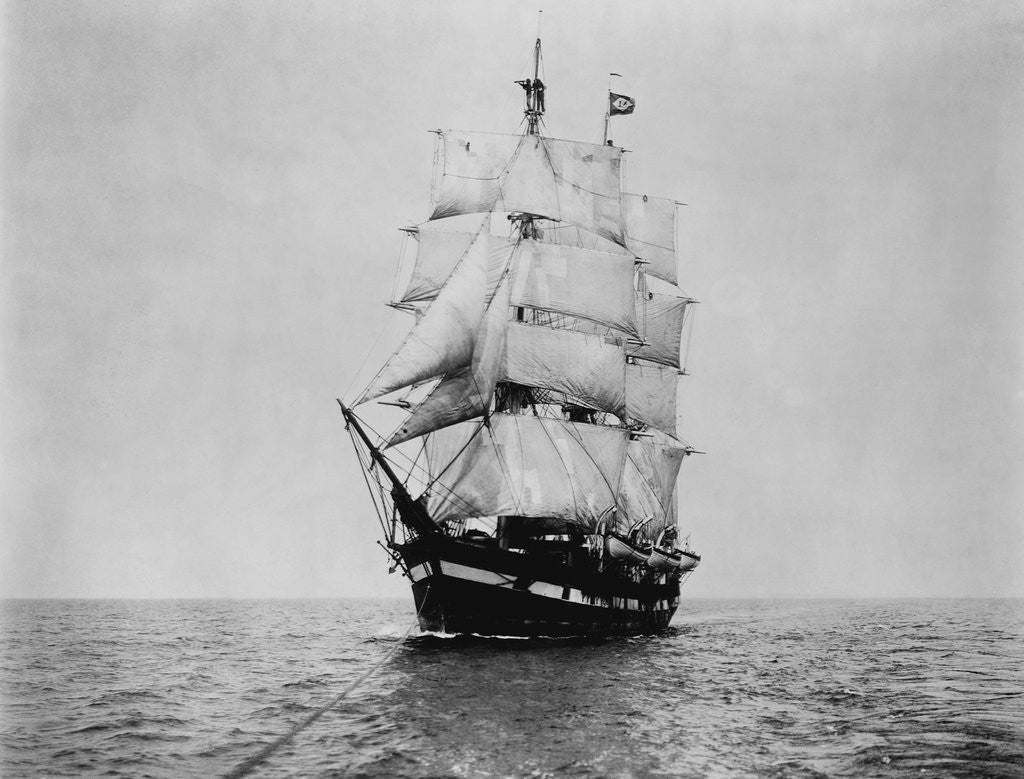 Detail of The Wanderer Sailing Ship by Anonymous
