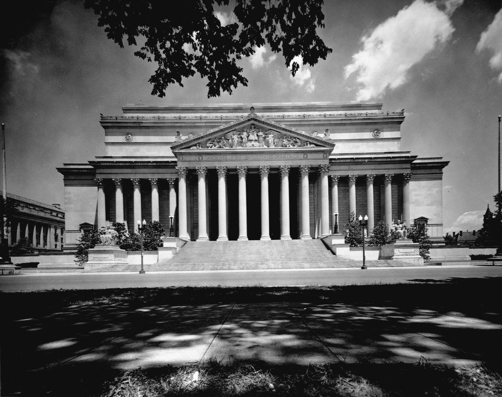 Detail of National Archives in Washington D. C. by Anonymous