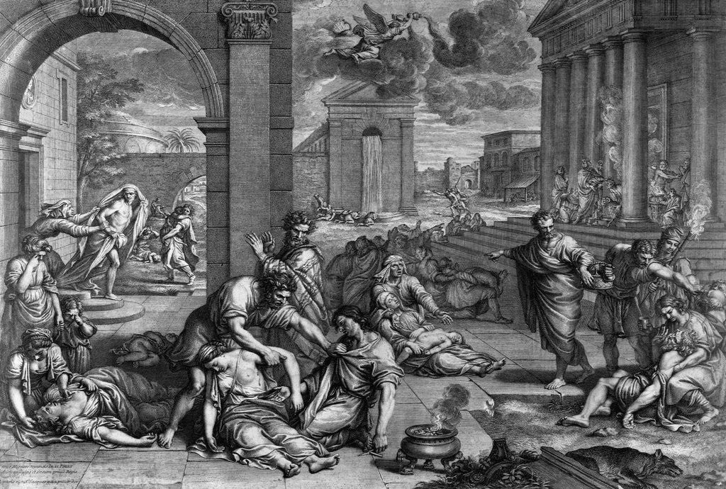 Detail of The Plague by C. Audran