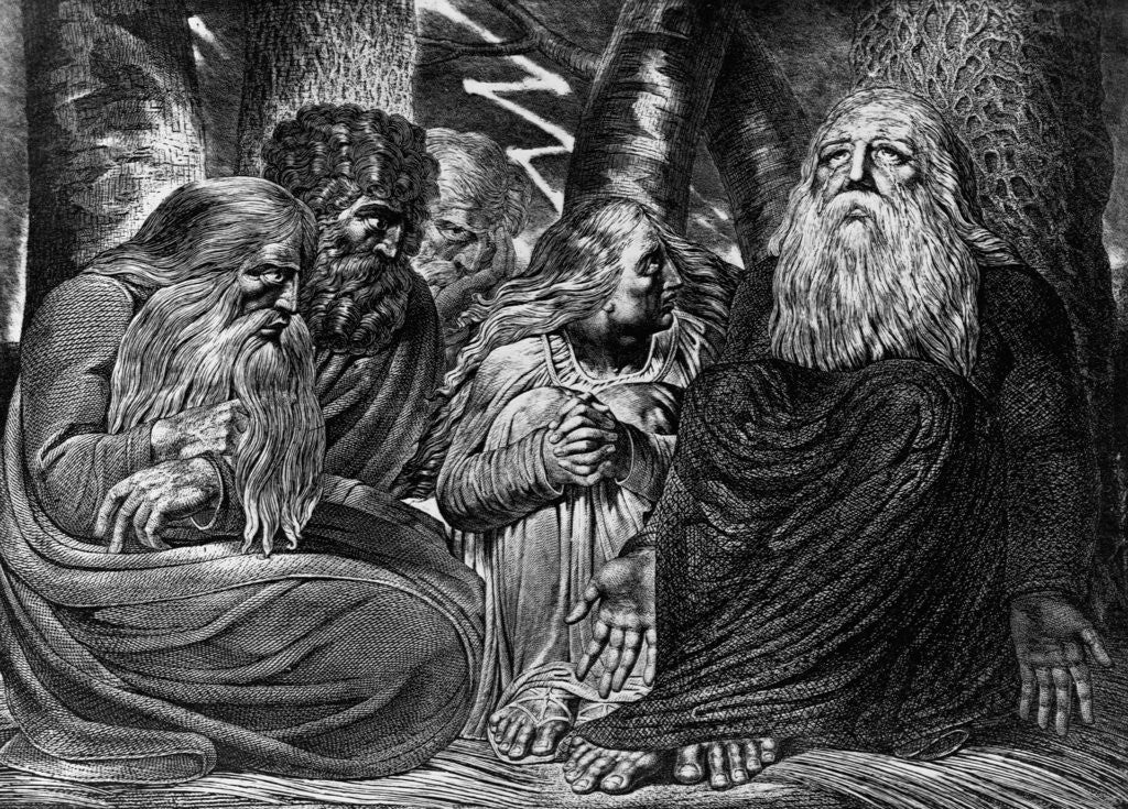 Detail of Job's Complaint by William Blake