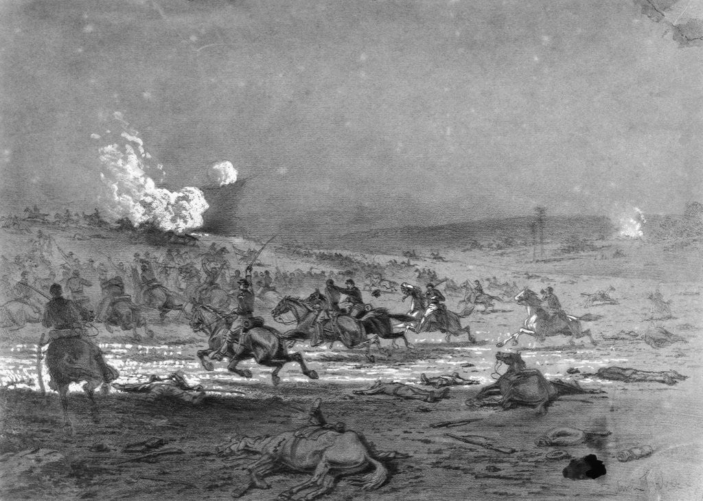 Detail of Cavalry Charge by Edwin Forbes