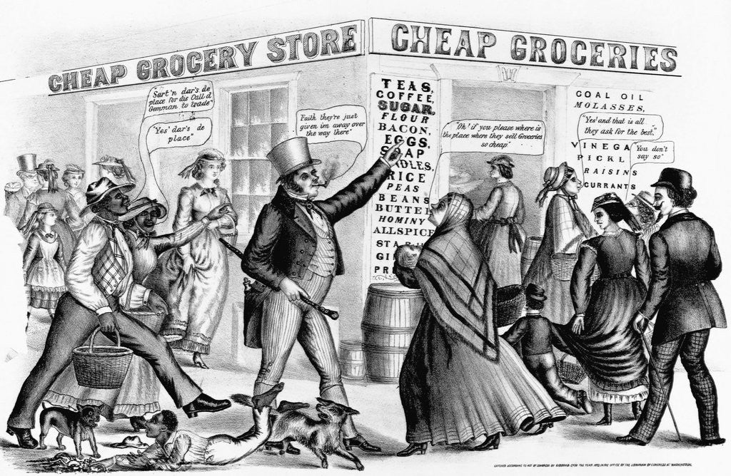 Detail of Nineteenth Century Lithograph of 