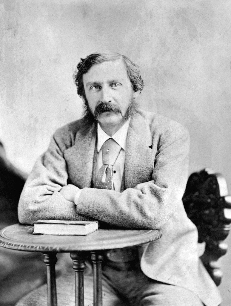 Detail of Writer Bret Harte Seated by Corbis