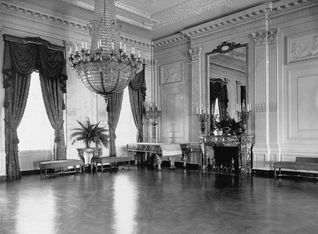 Detail of East Room of the White House by Anonymous