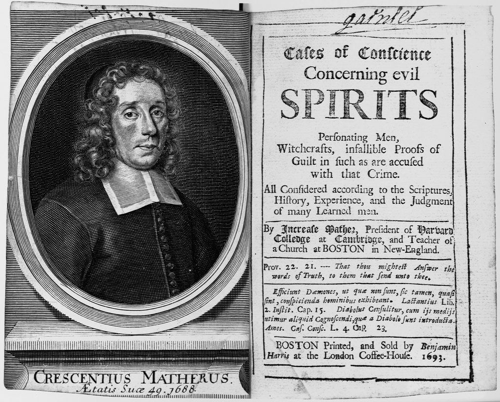 Detail of Crescentius Matherus Print by Anonymous