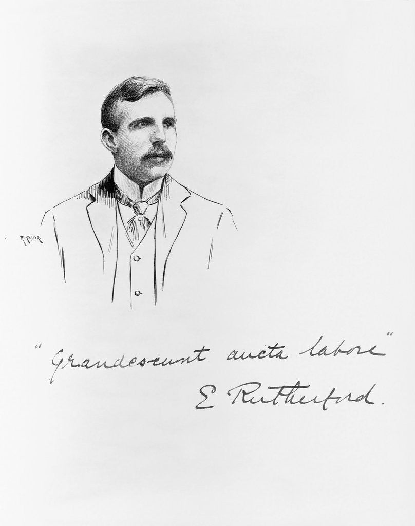 Detail of Ernest Rugherford by Robert Kastor