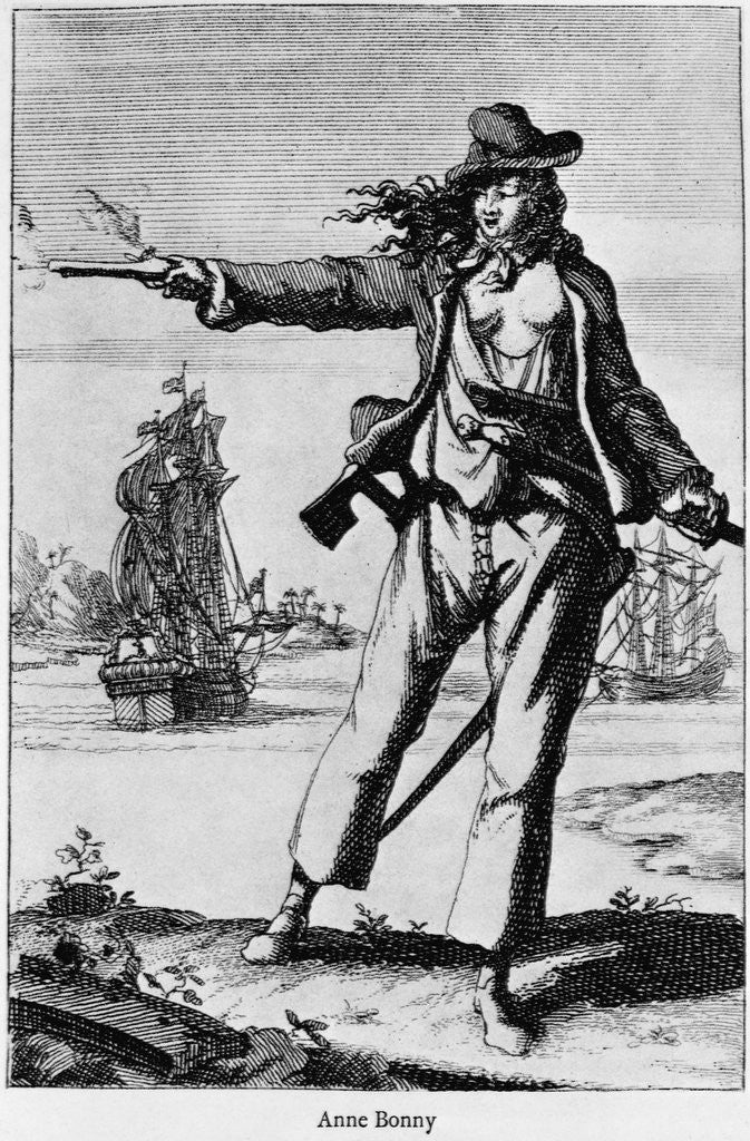 Detail of Illustration of Ann Bonney the Pirate by Anonymous