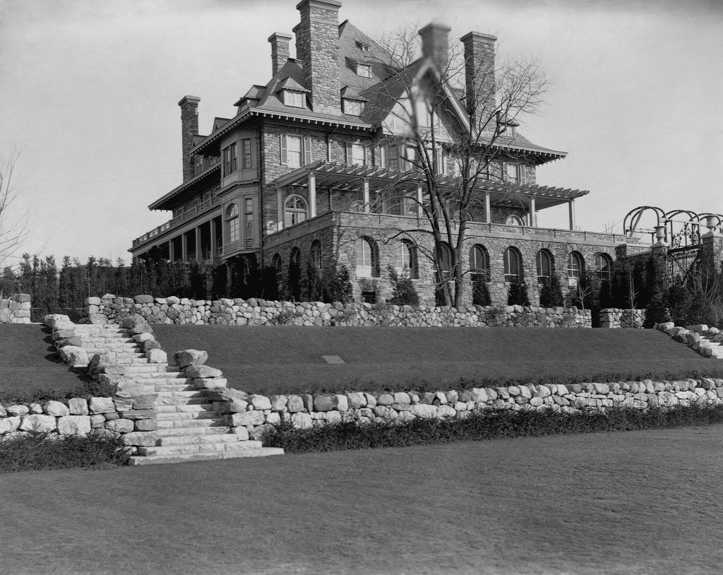 Detail of John D. Rockefeller's Mansion by Anonymous