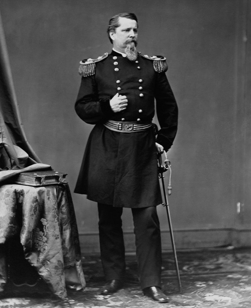 Detail of Union General Winfield Scott Hancock in Dress Uniform by Corbis