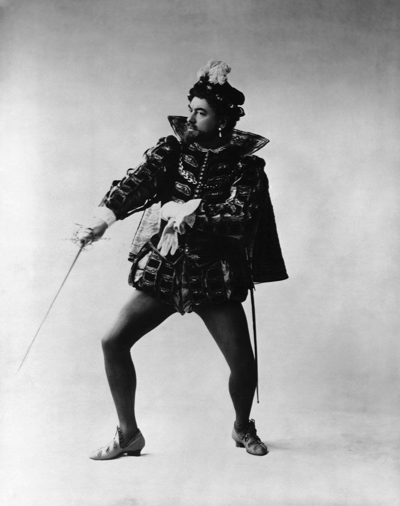 Detail of Opera Singer Victor Maurel in Costume by Anonymous